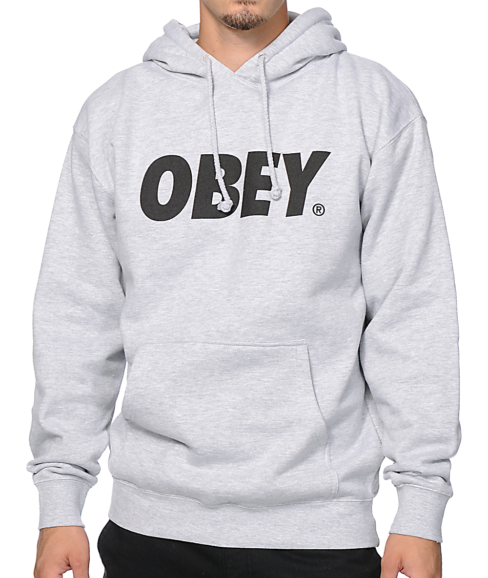 obey hoodie white