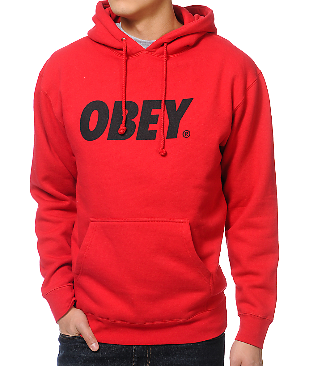 red obey sweater