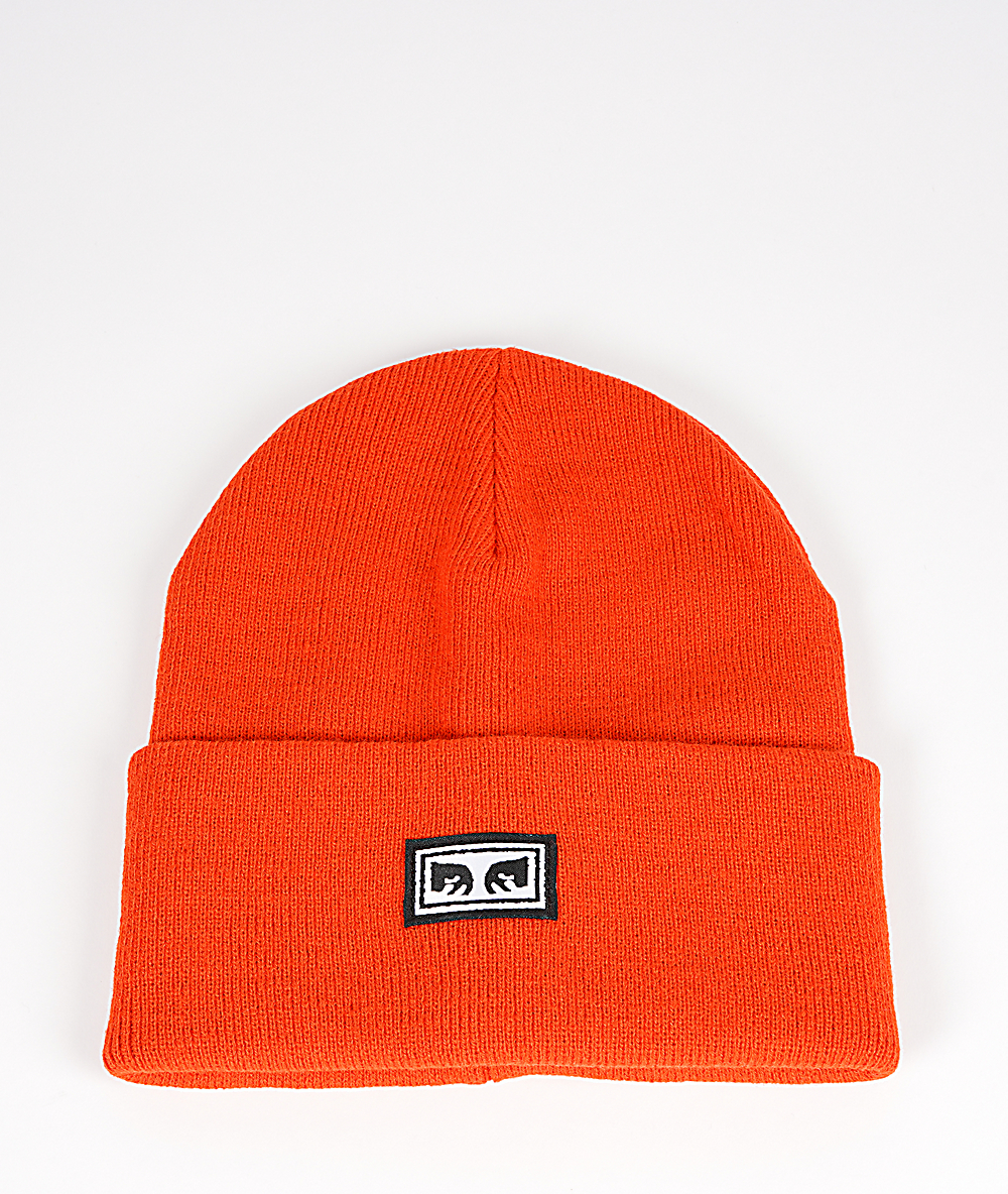 red obey beanie