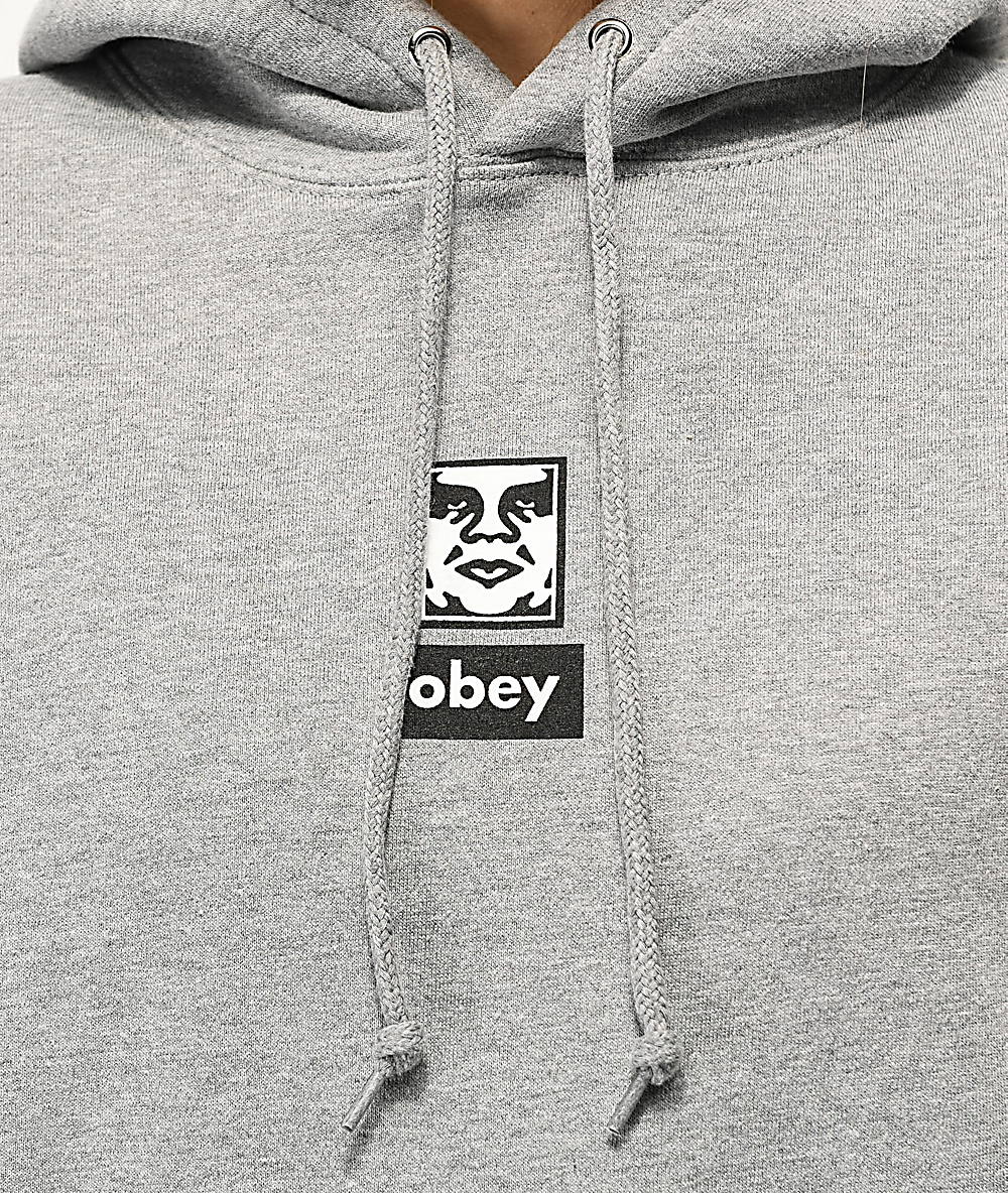 obey icon face hoodie