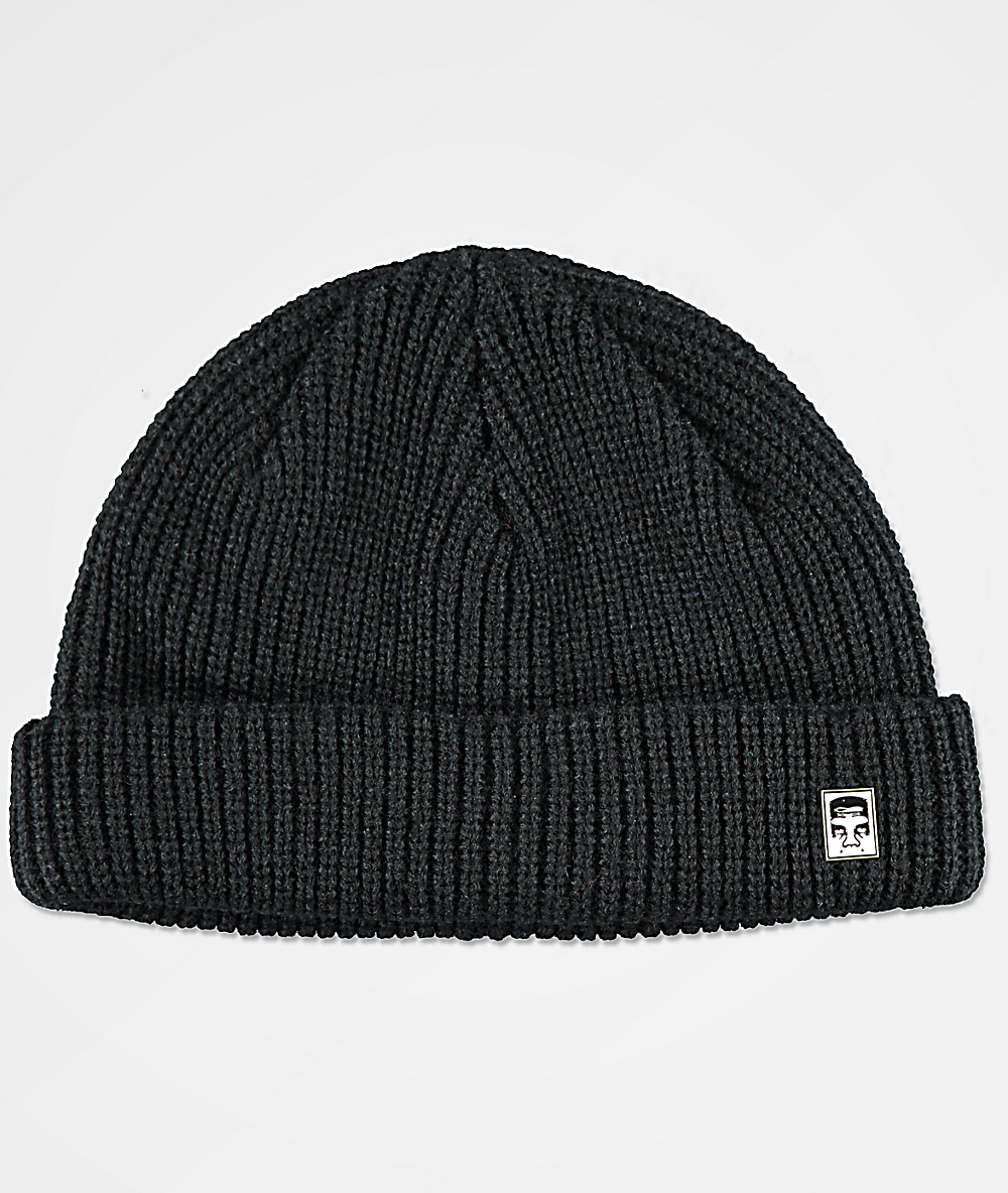 obey micro beanie black