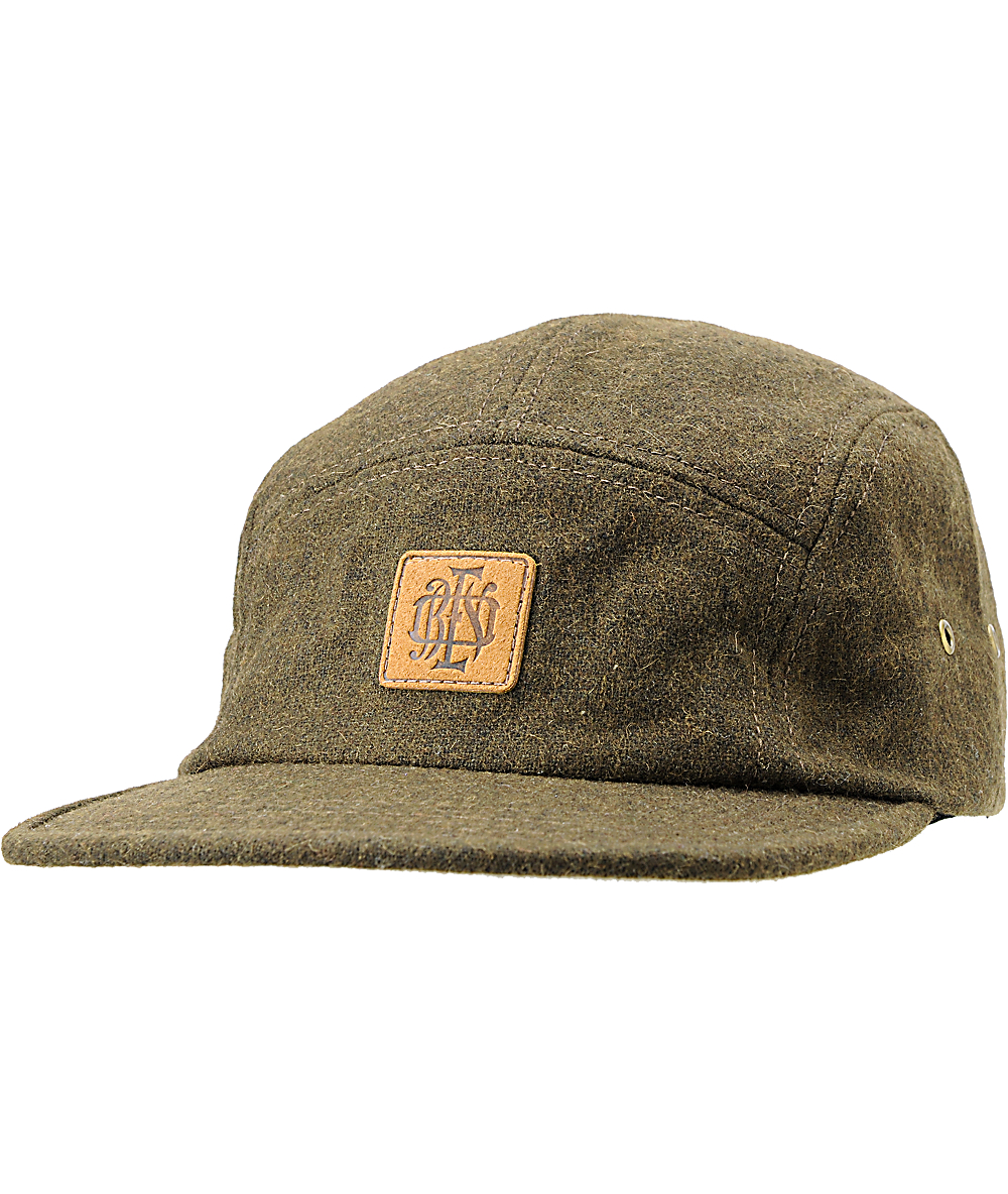 obey leather strap hat