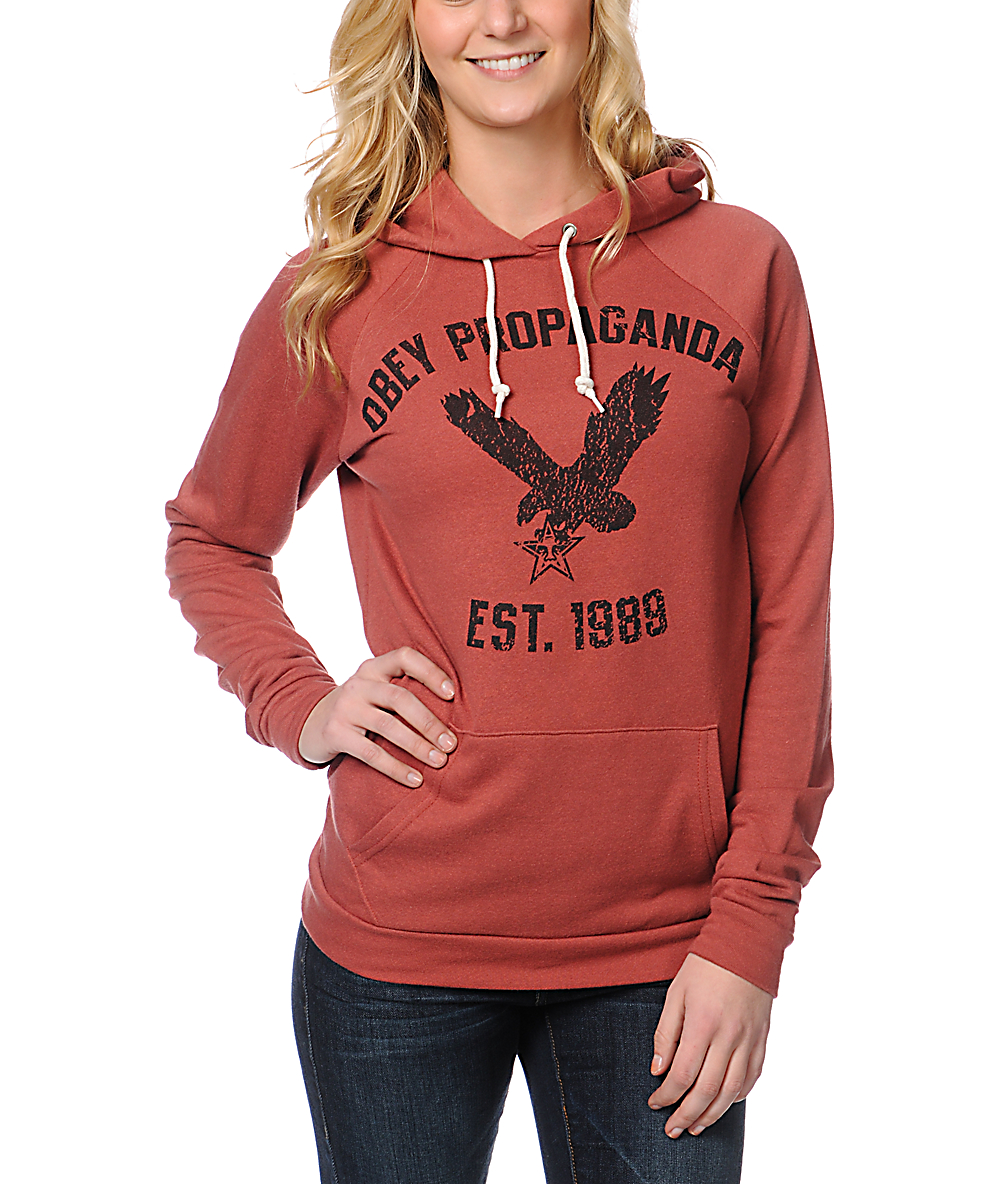 heather red sweatshirt