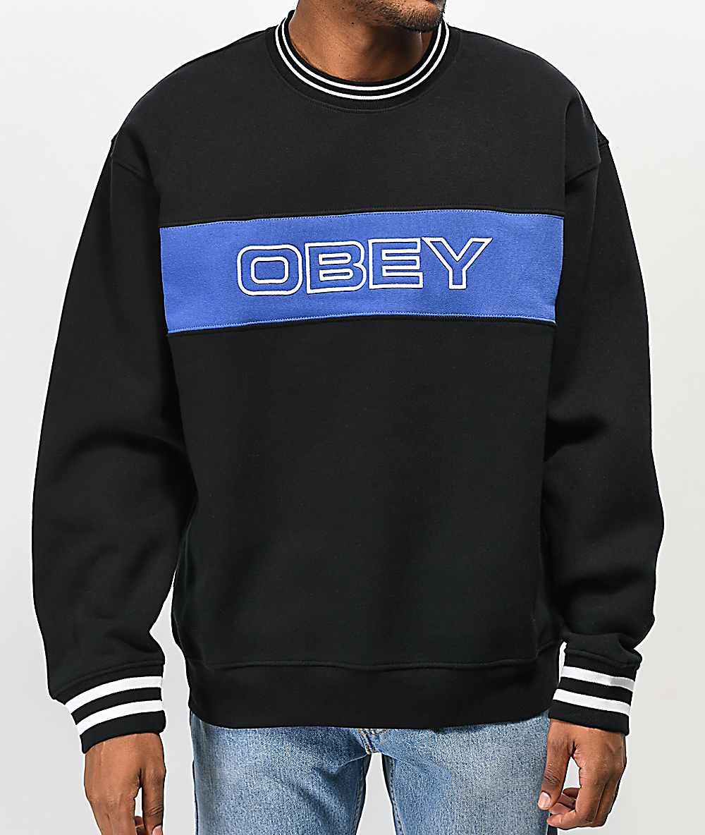 Obey Mens Days Crewneck Fleece