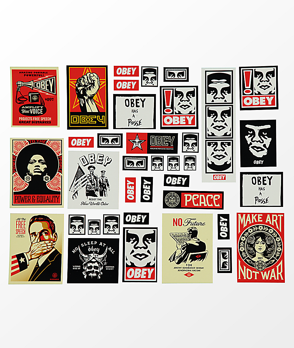 Assorted Sticker Pack by Obey Clothing