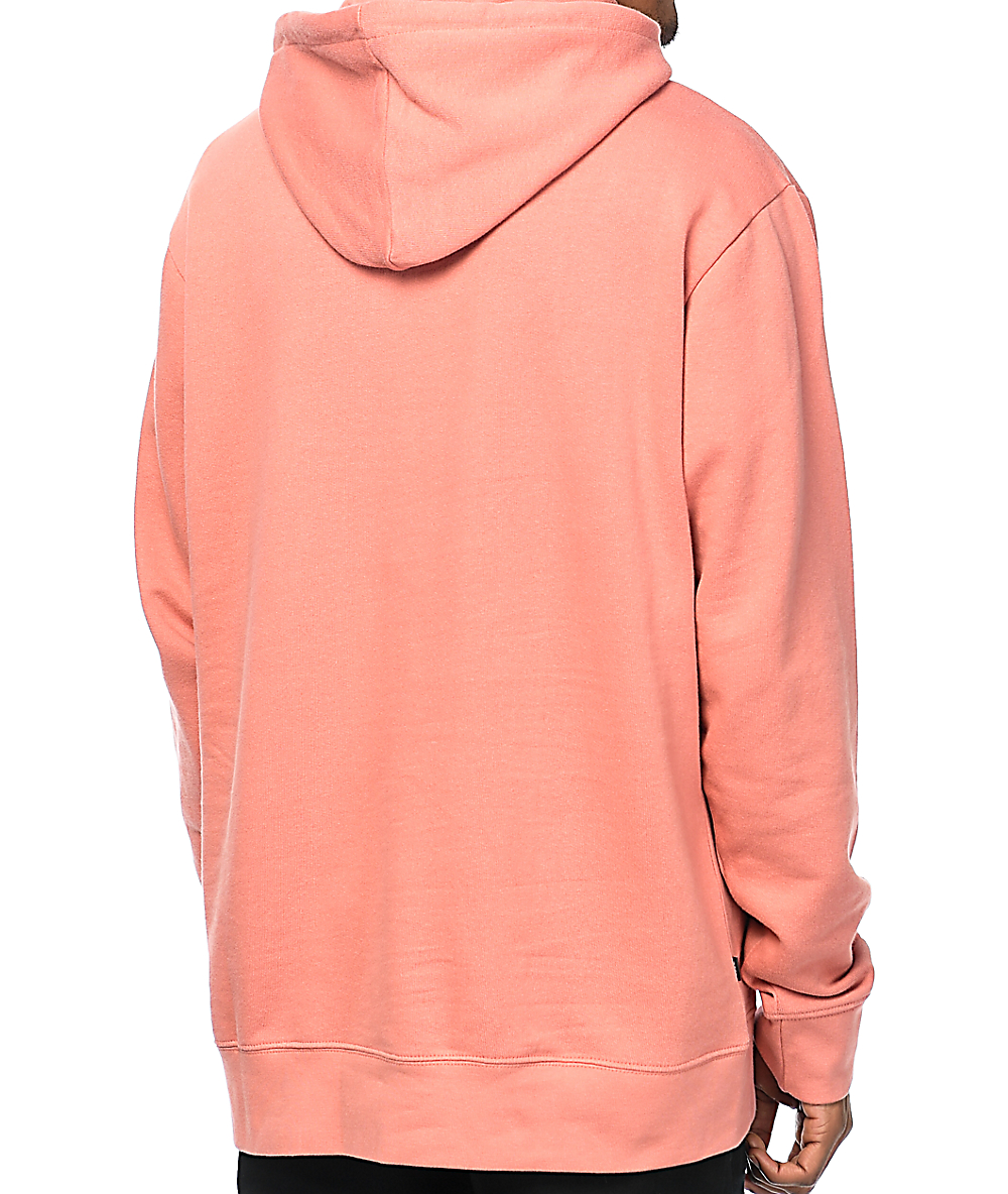 rose color hoodie