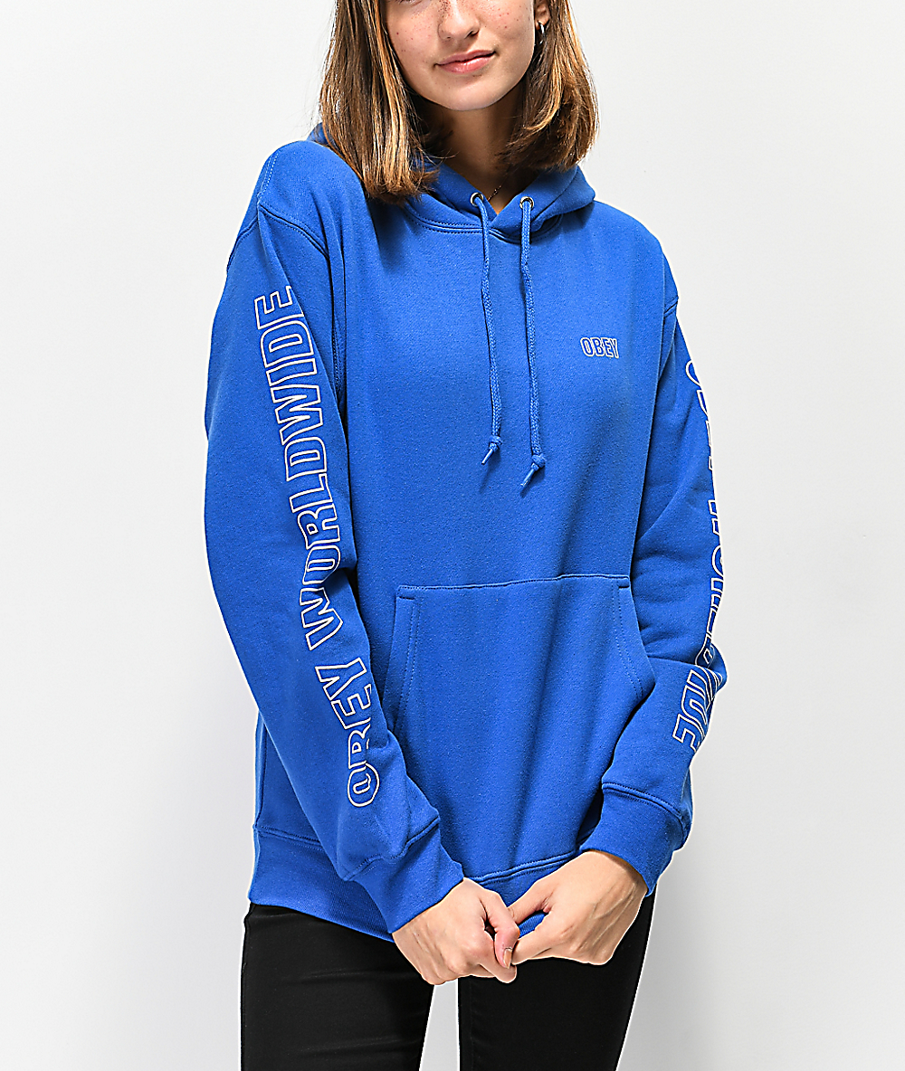 cobalt blue hoodie