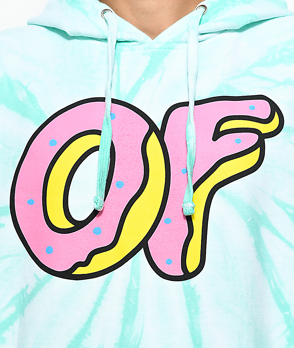 Odd Future Logo Aqua Tie Dye Hoodie | Zumiez