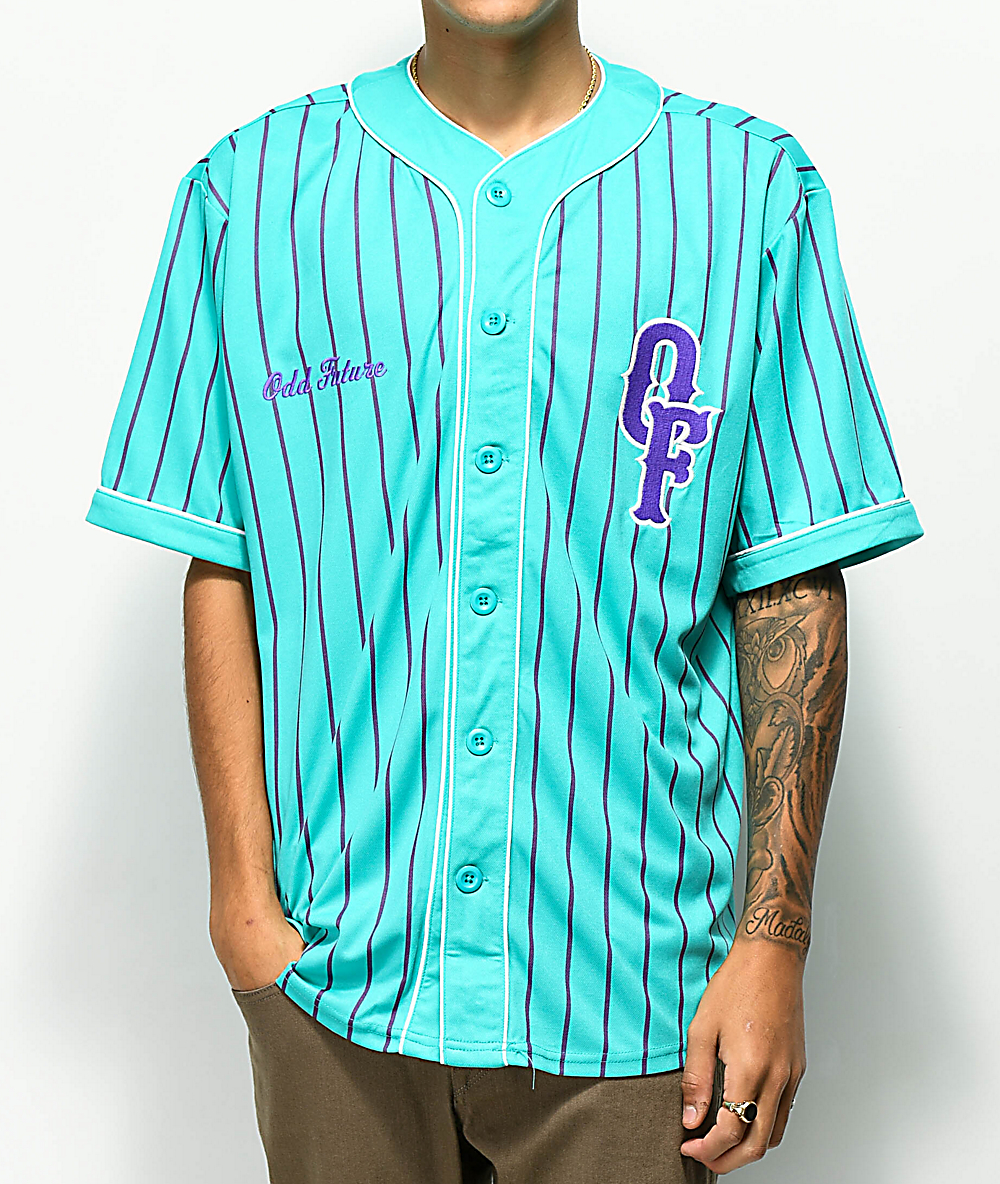 Odd Future Teal & Purple Baseball Jersey | Zumiez