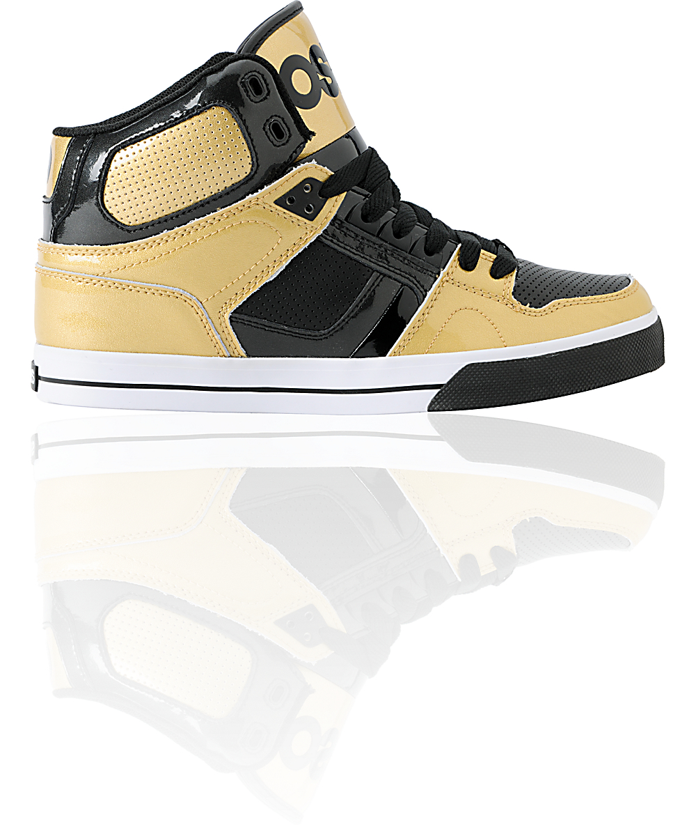 black and gold osiris shoes