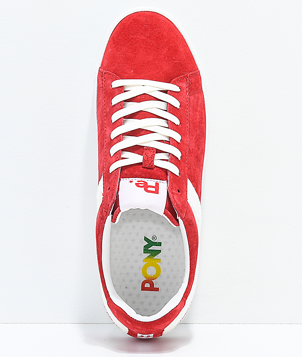 pony red shoes