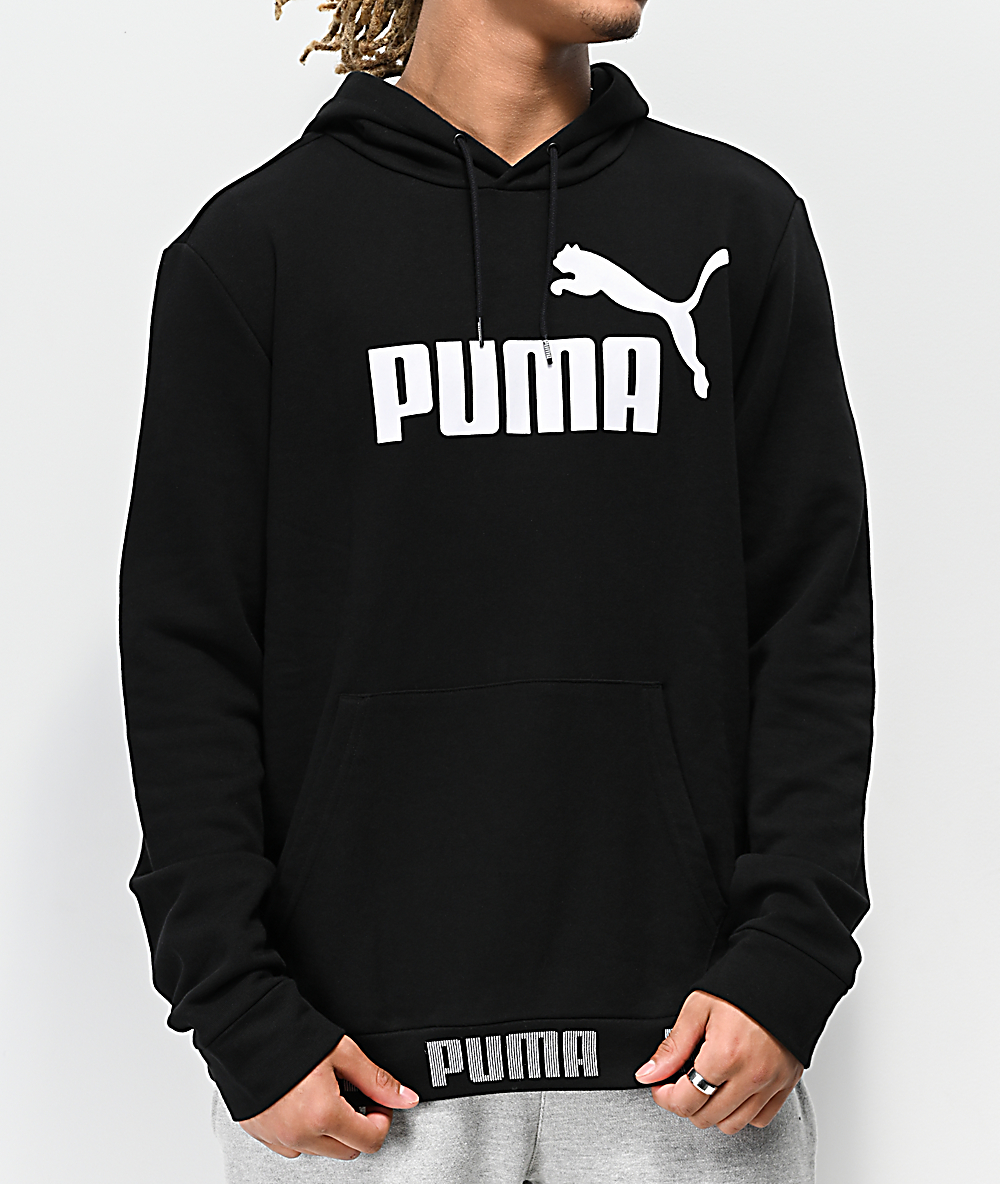 sudadera puma negra hombre