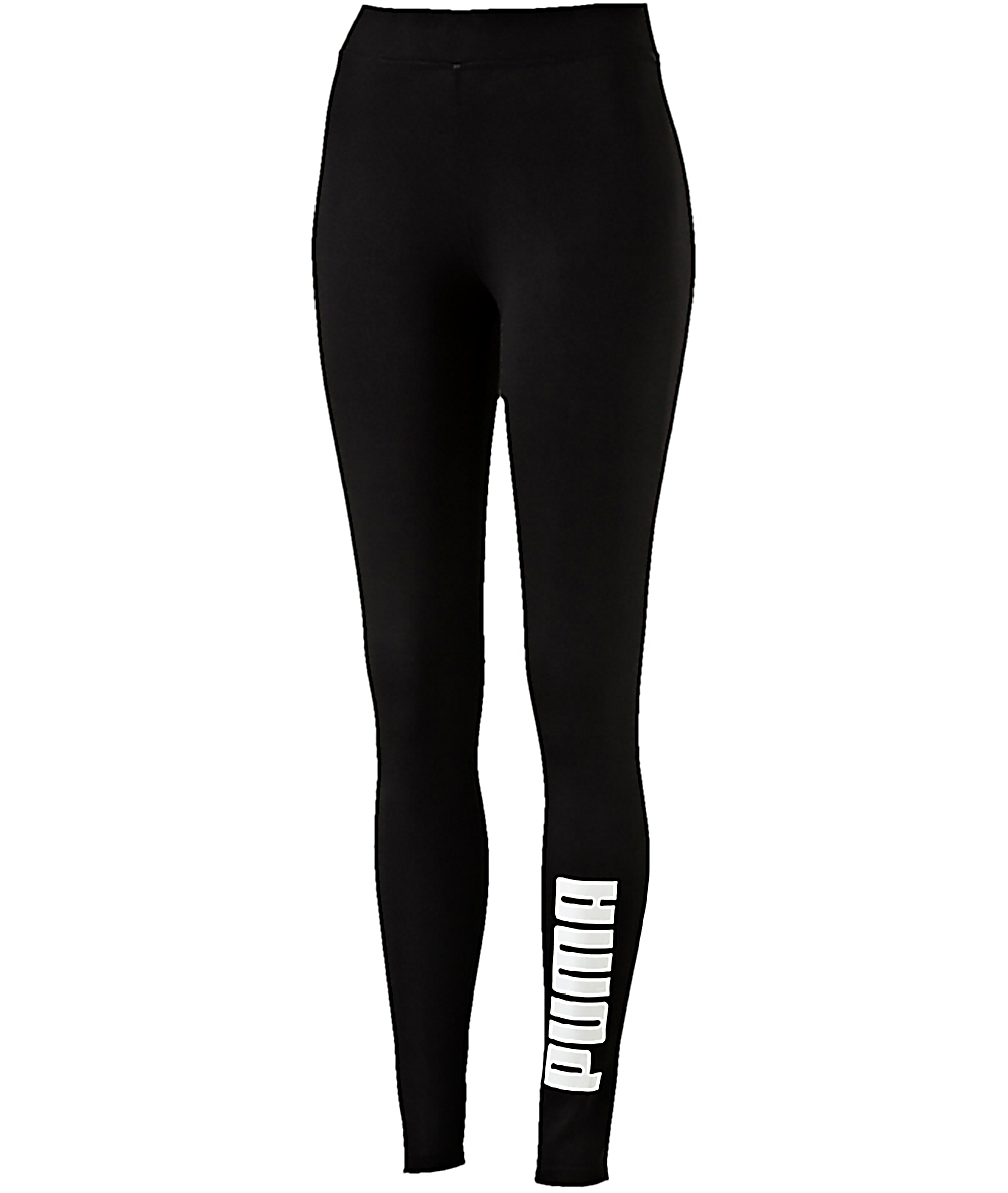 puma leggings black and white