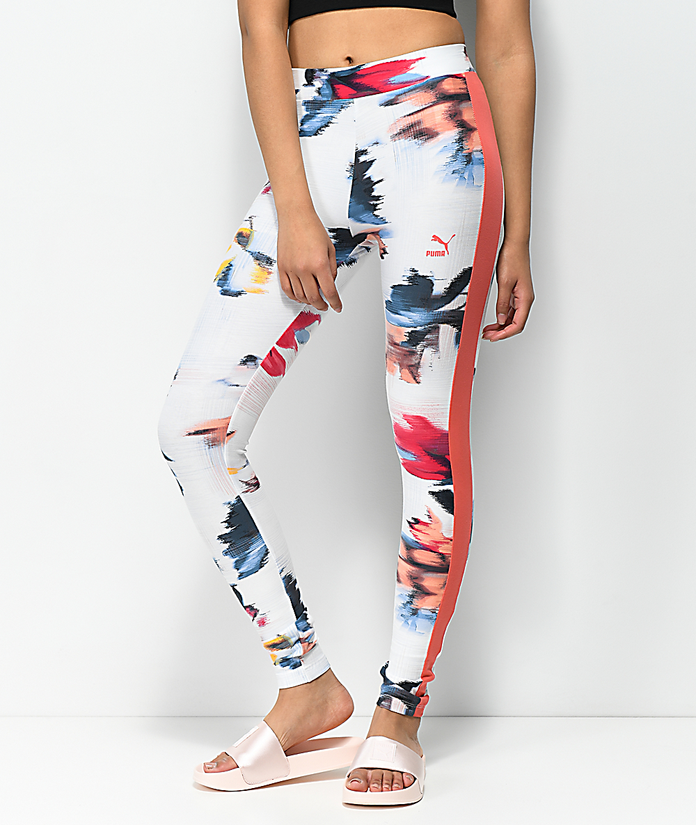 puma floral leggings