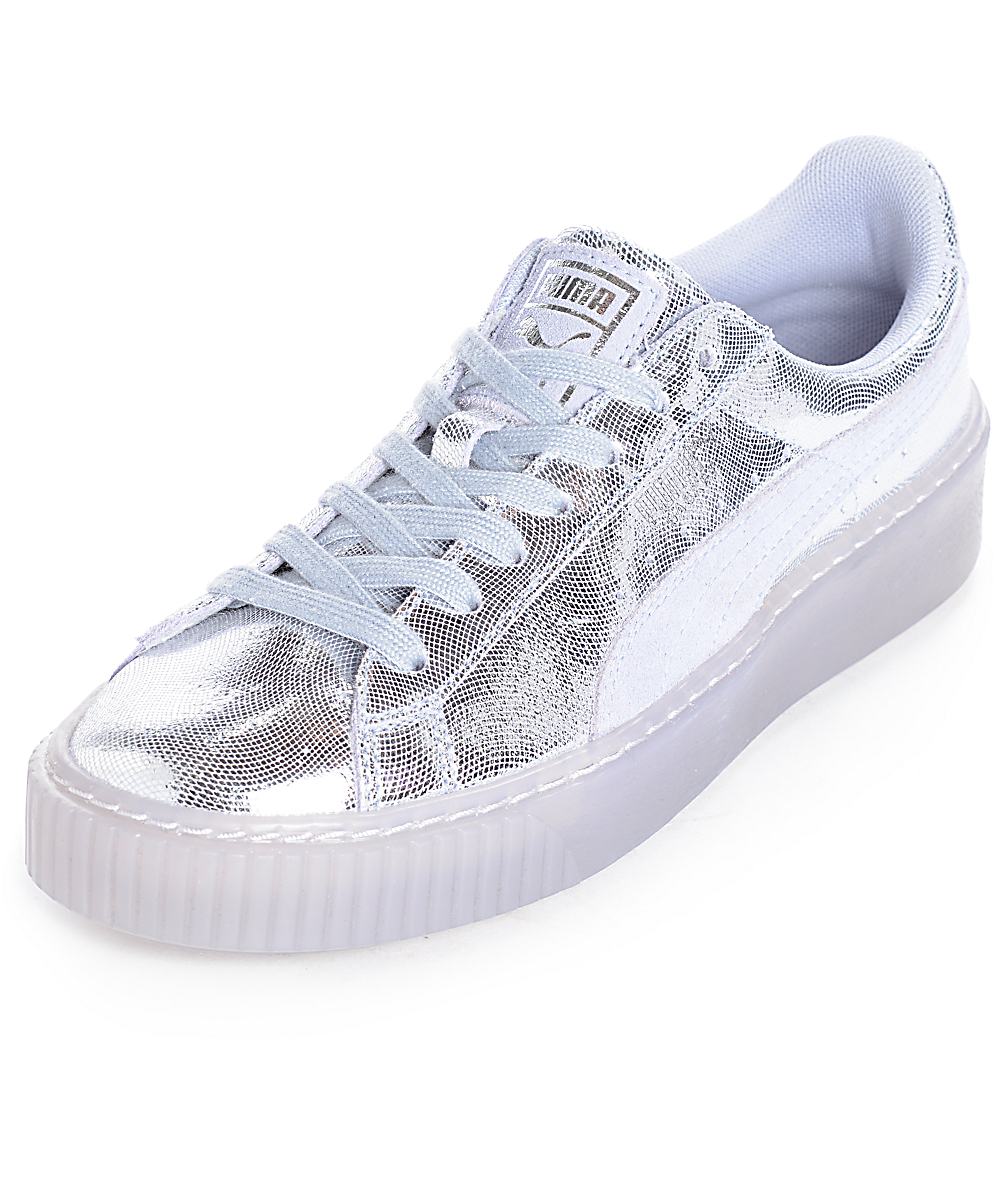 silver puma sneakers Limit discounts 52 