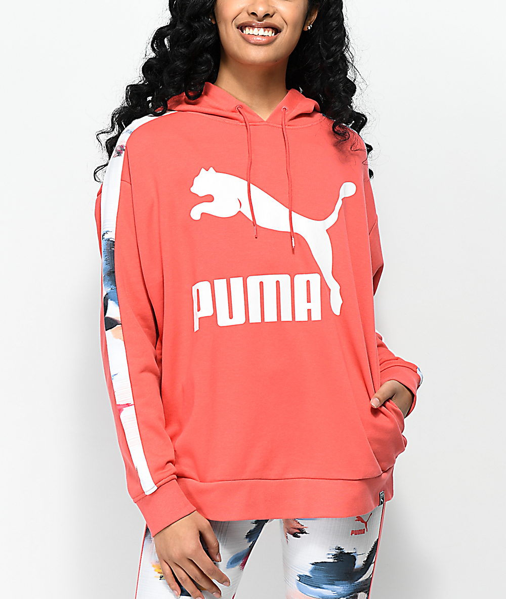 puma classic logo t7 hoodie