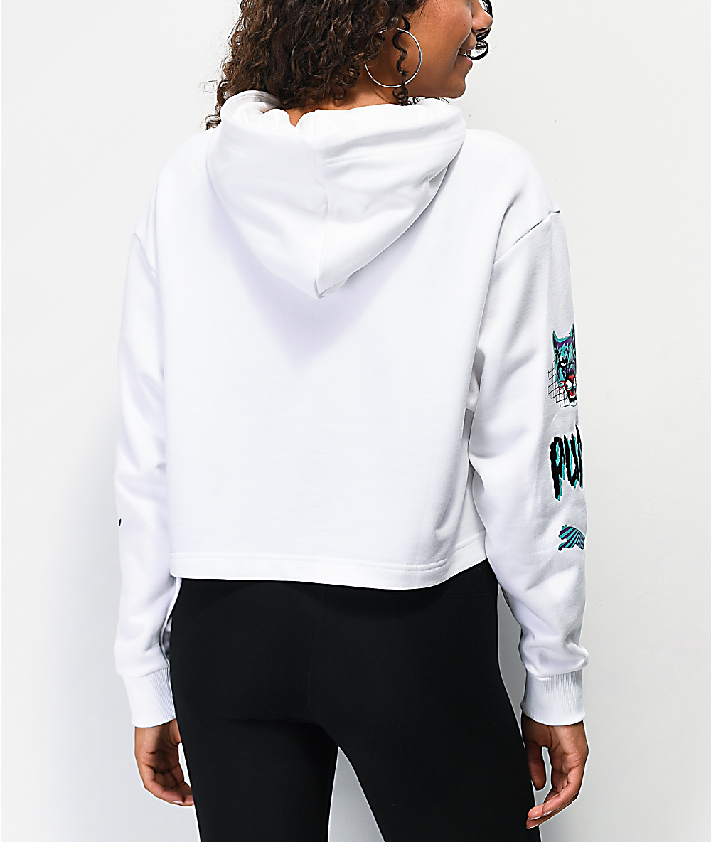 sudadera blanca puma