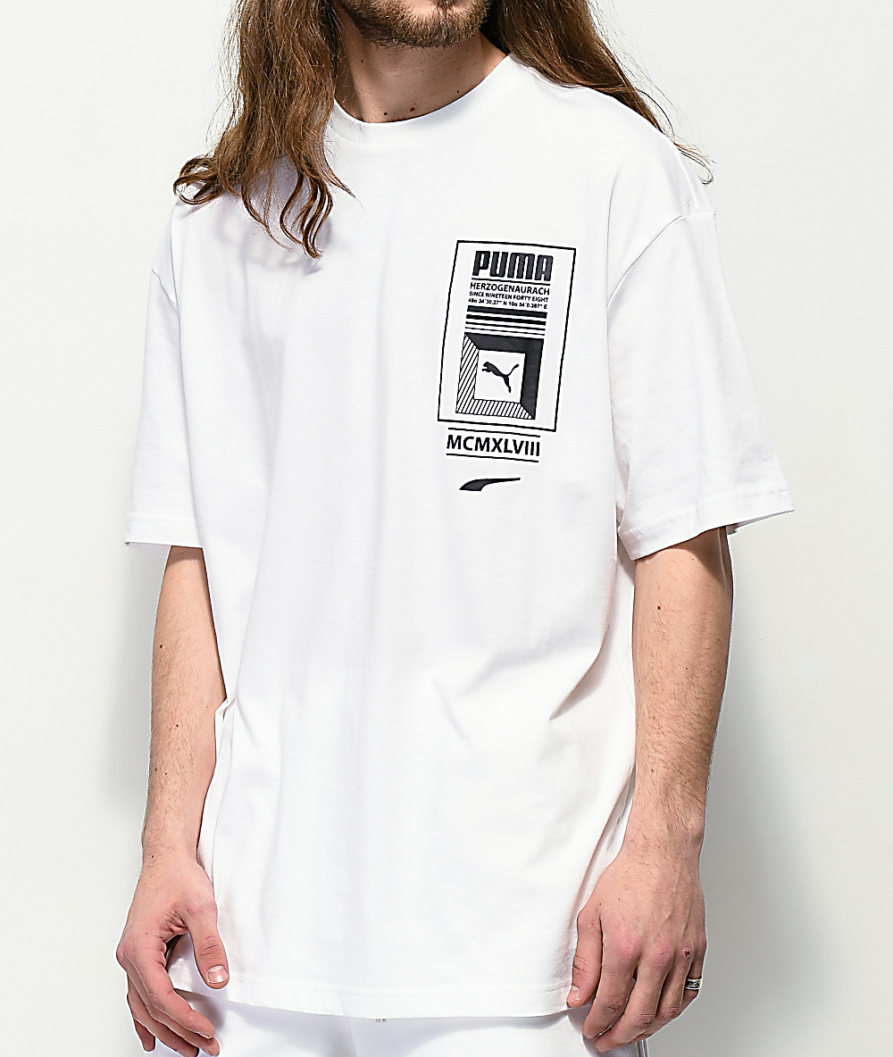 puma logo tee t shirt print
