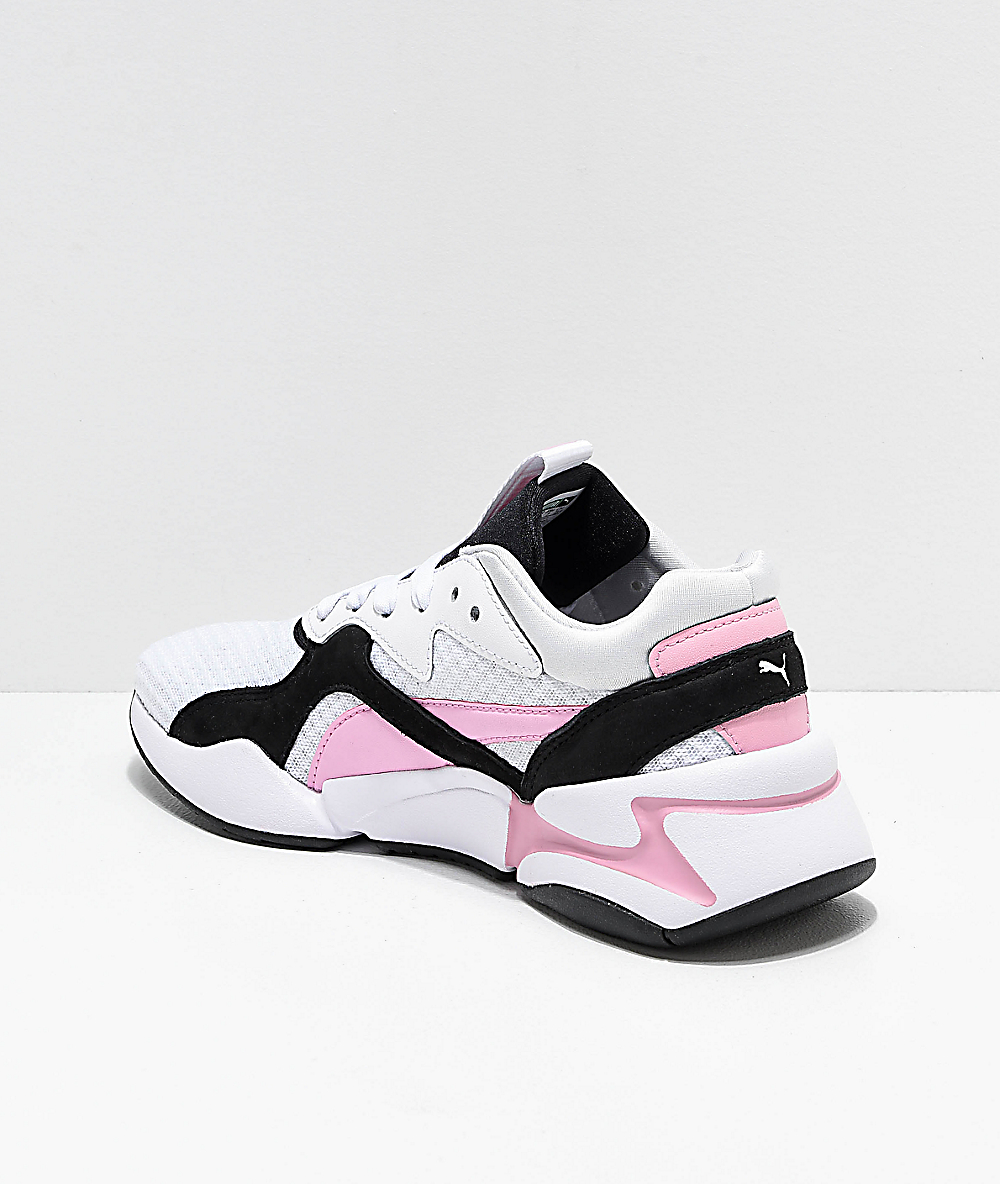 pink and white pumas