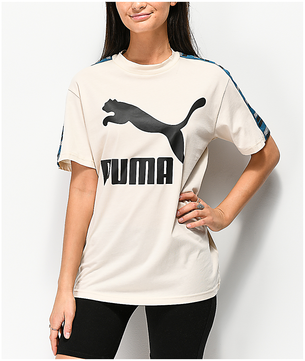 Puma Revolt Taped Birch T Shirt Zumiez