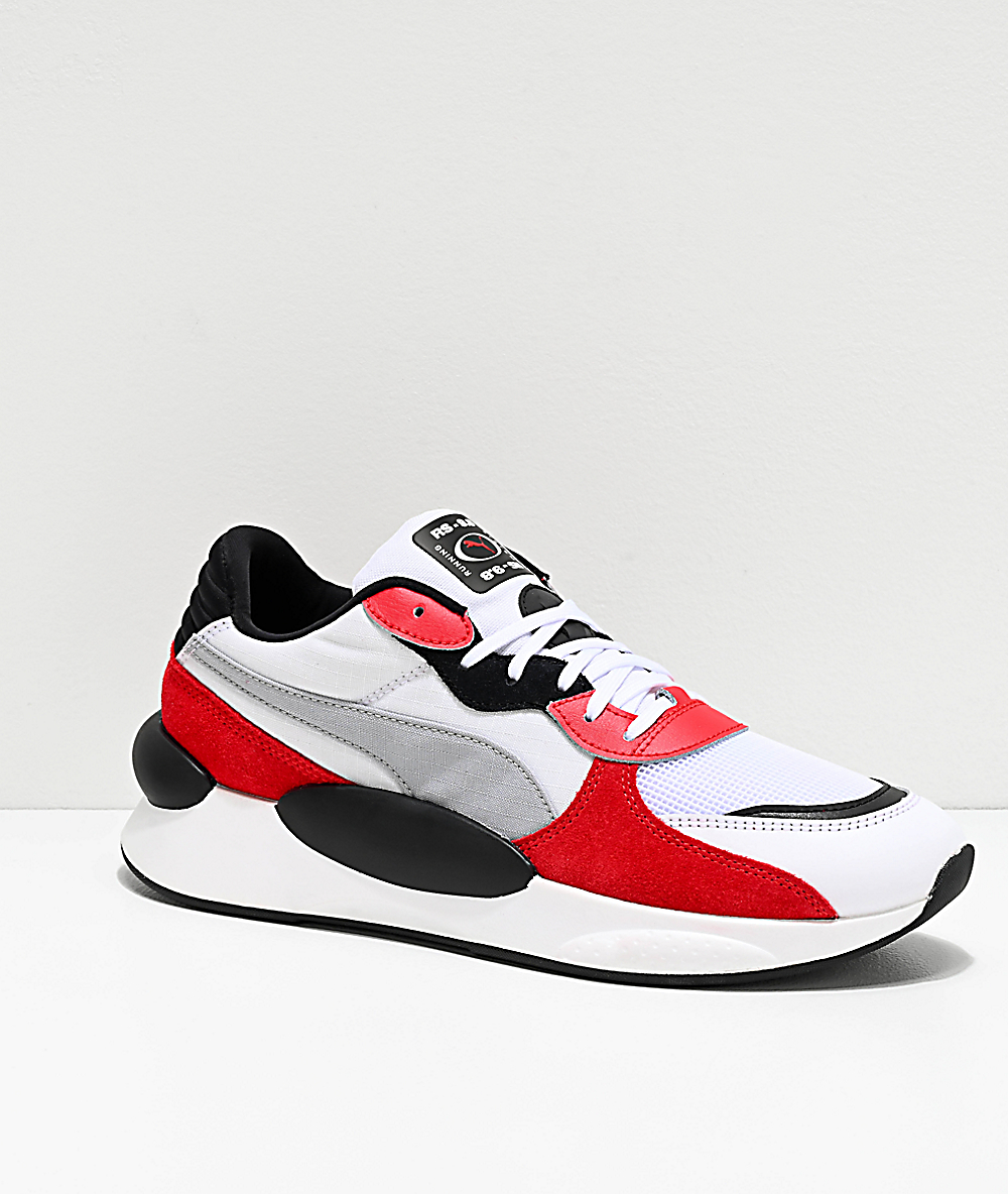PUMA Space !RS 9.8 White & Red Shoes PUMA Space !RS 9.8 White & Red Shoes