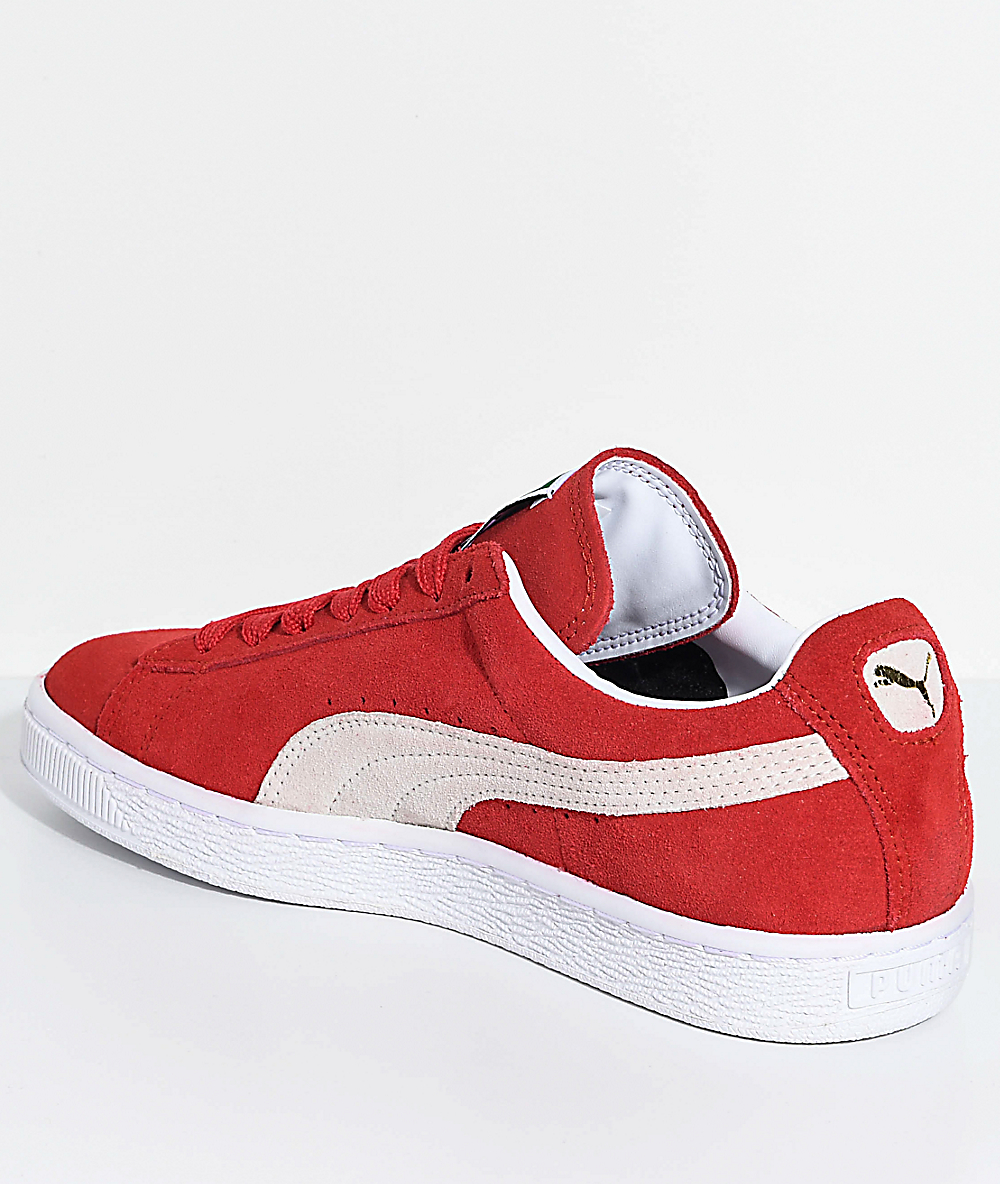 red and white pumas