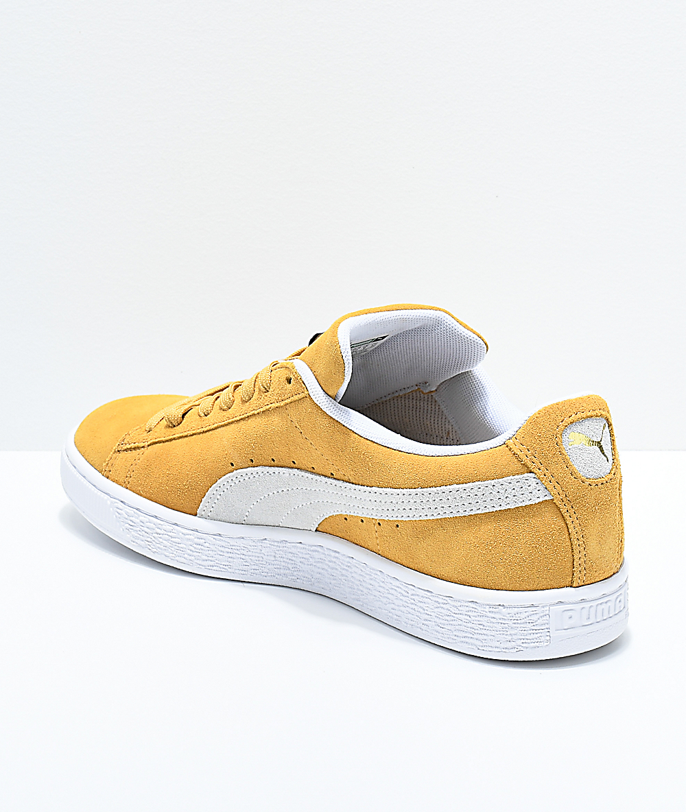 puma suede mustard yellow