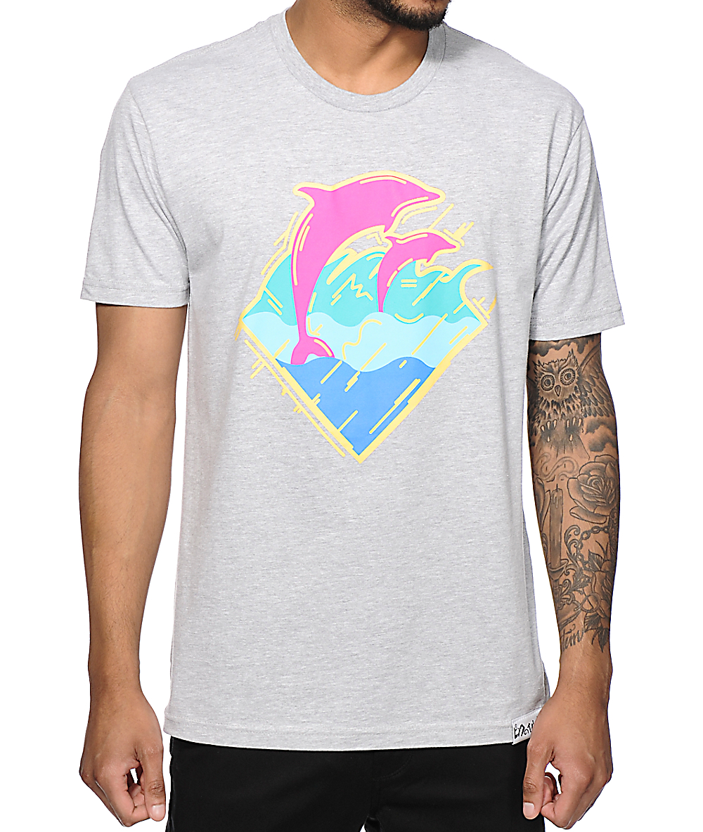 Pink Dolphin 90s Wave T-Shirt | Zumiez