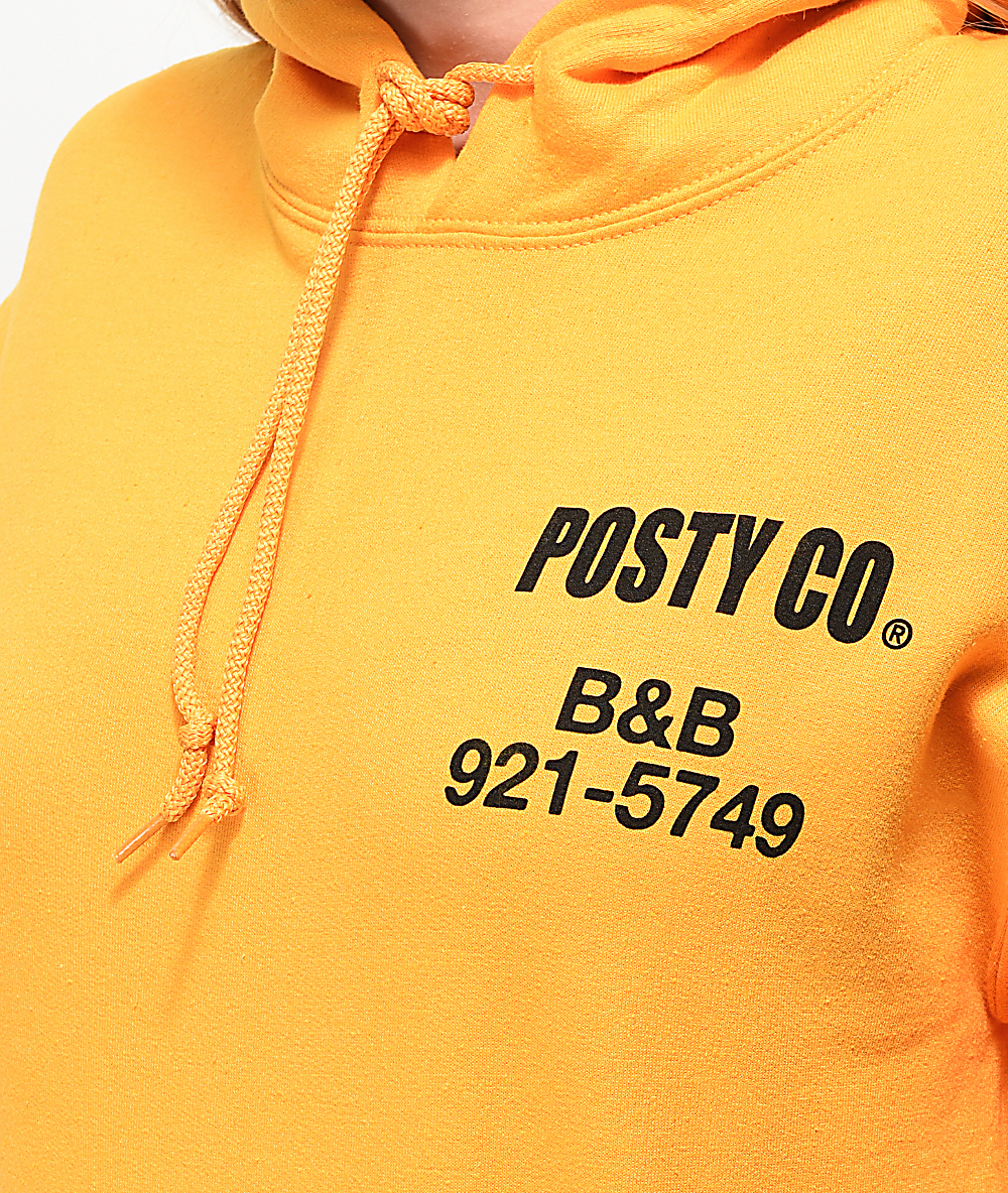 posty co yellow hoodie