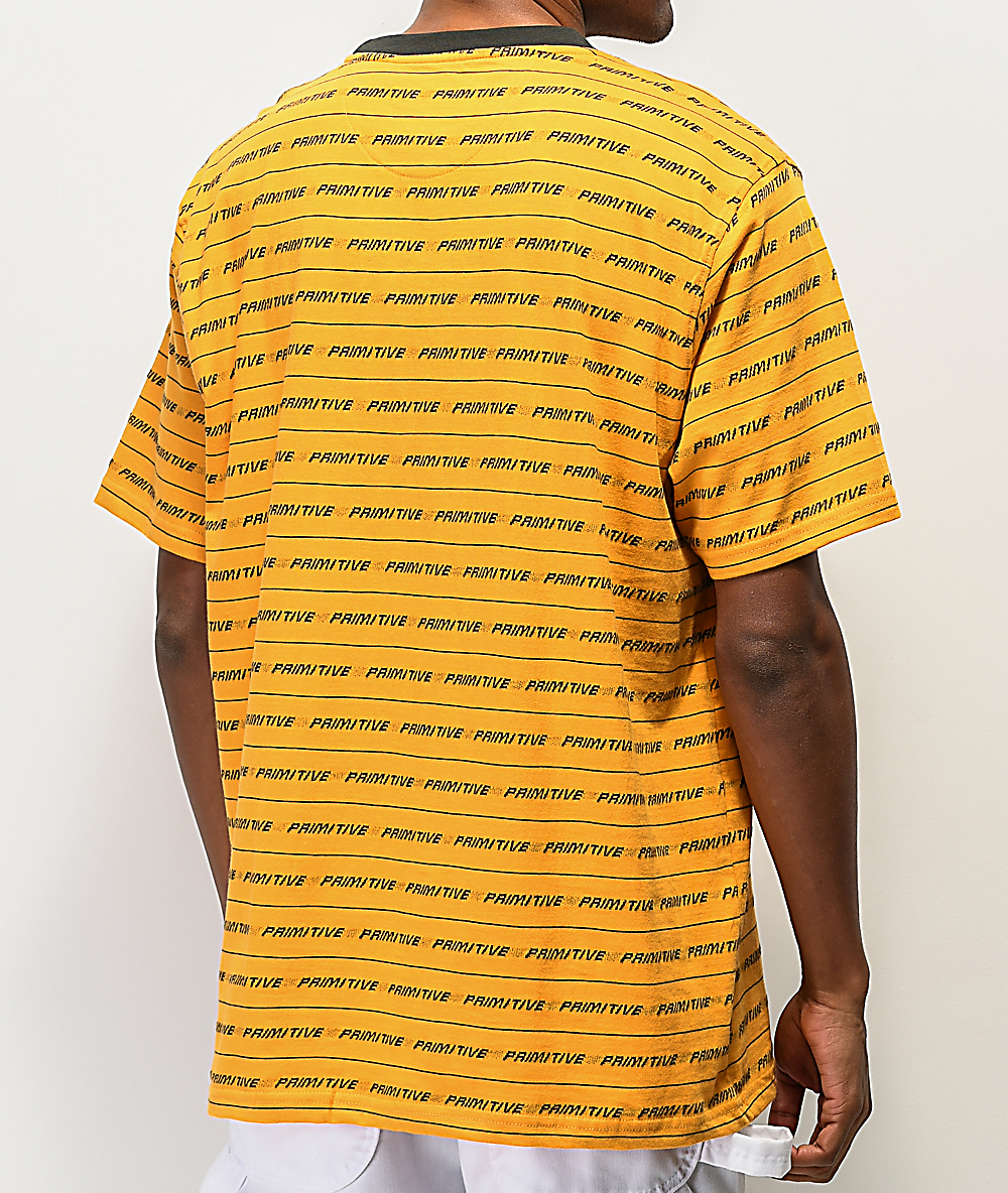 camisa tipo polo amarilla