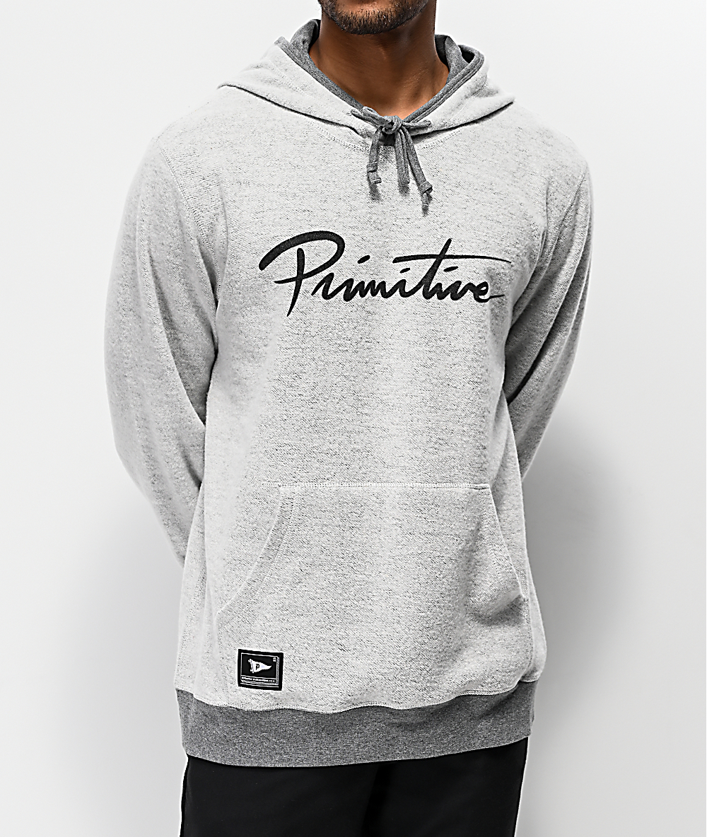 grey primitive hoodie