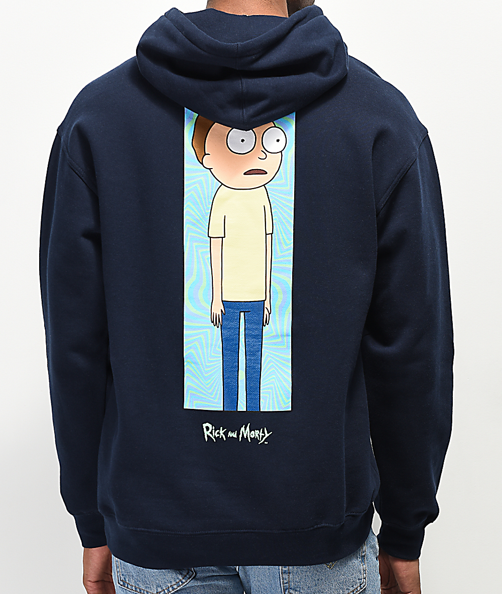 trippy rick and morty hoodie