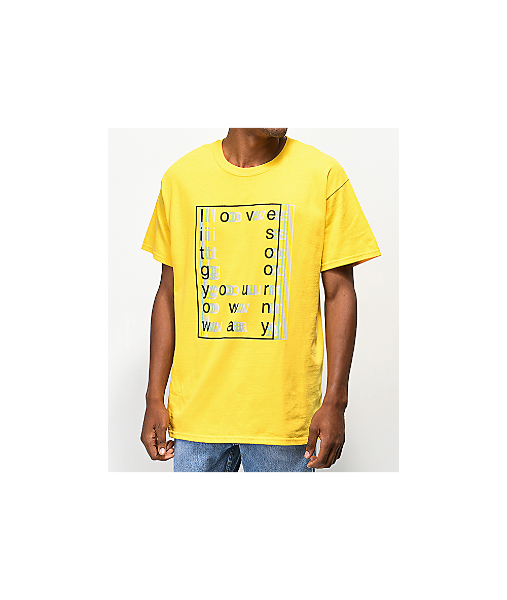 Love T-Shirt Yellow Publish Blurred Is