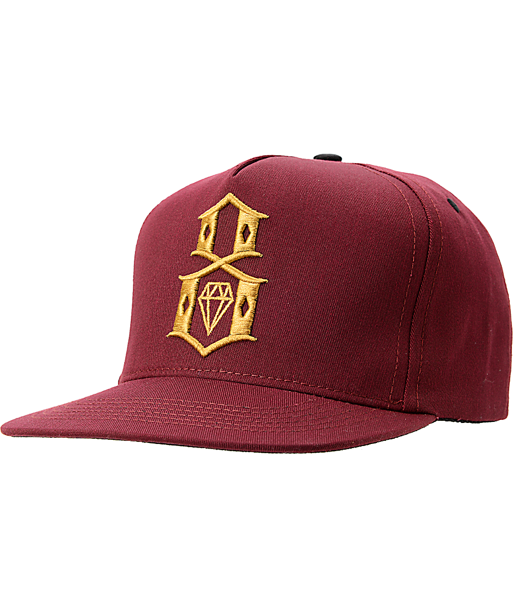 maroon and gold hat