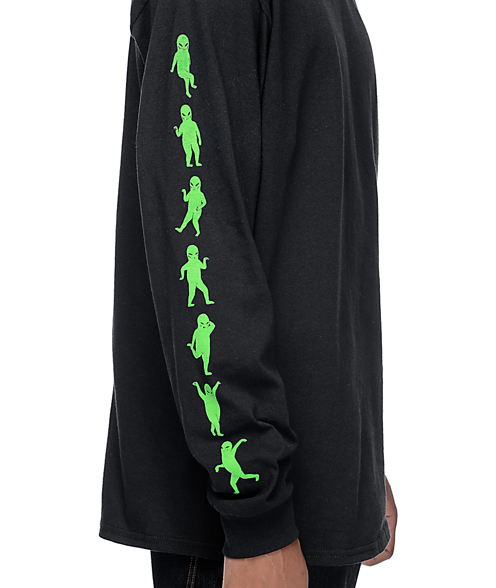 RIPNDIP Alien Dance Party Black Long Sleeve T-Shirt | Zumiez