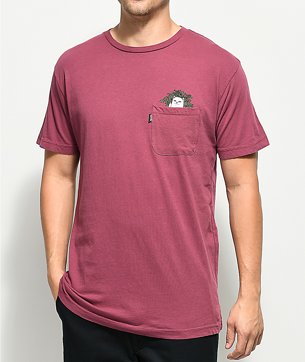 RIPNDIP Rip N Dip Women/'s Crew Neck T-shirt Men Pocket Cat Tops Tee Shirt Lovers
