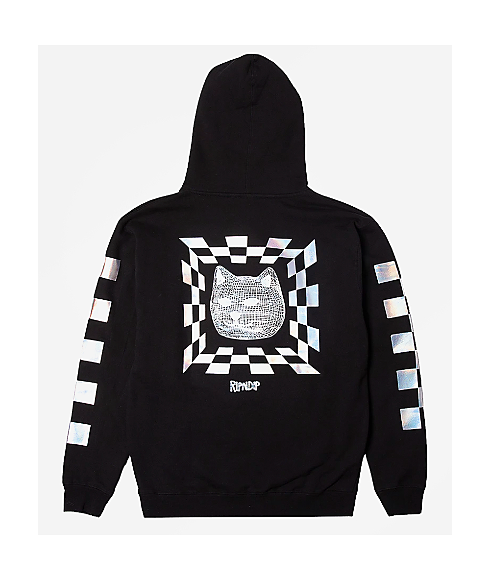 black reflective hoodie