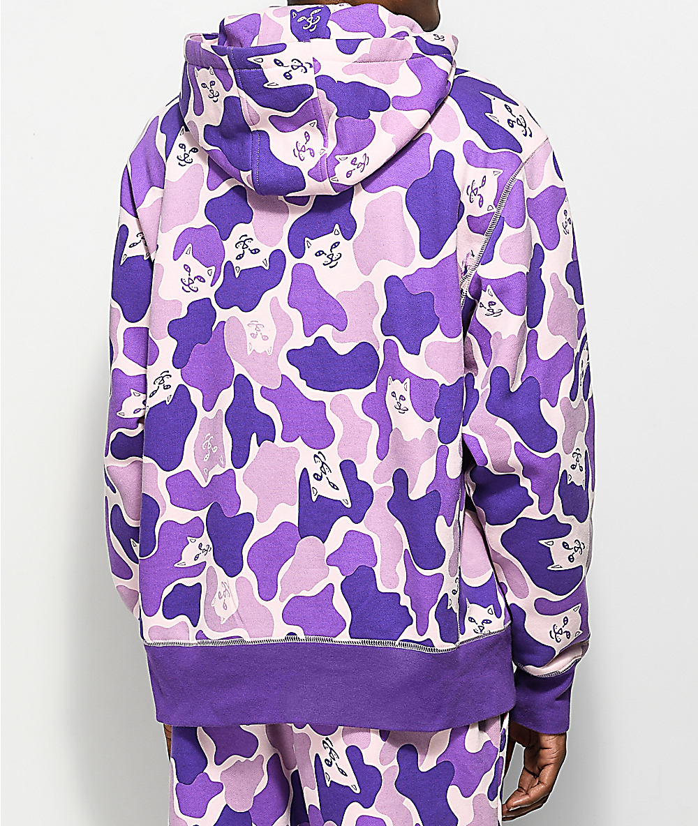 purple camo hoodie