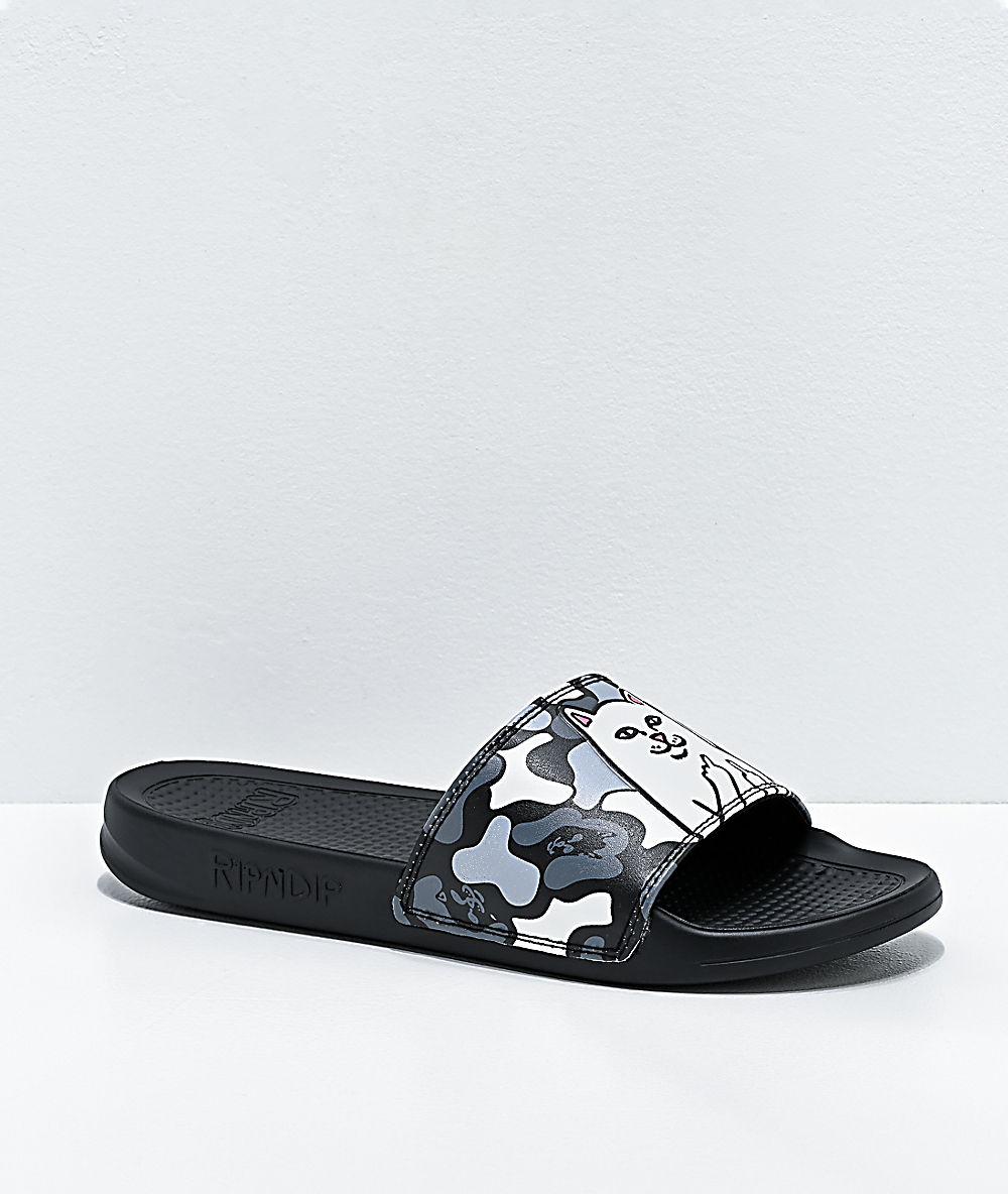 ripndip lord nermal black slide sandals