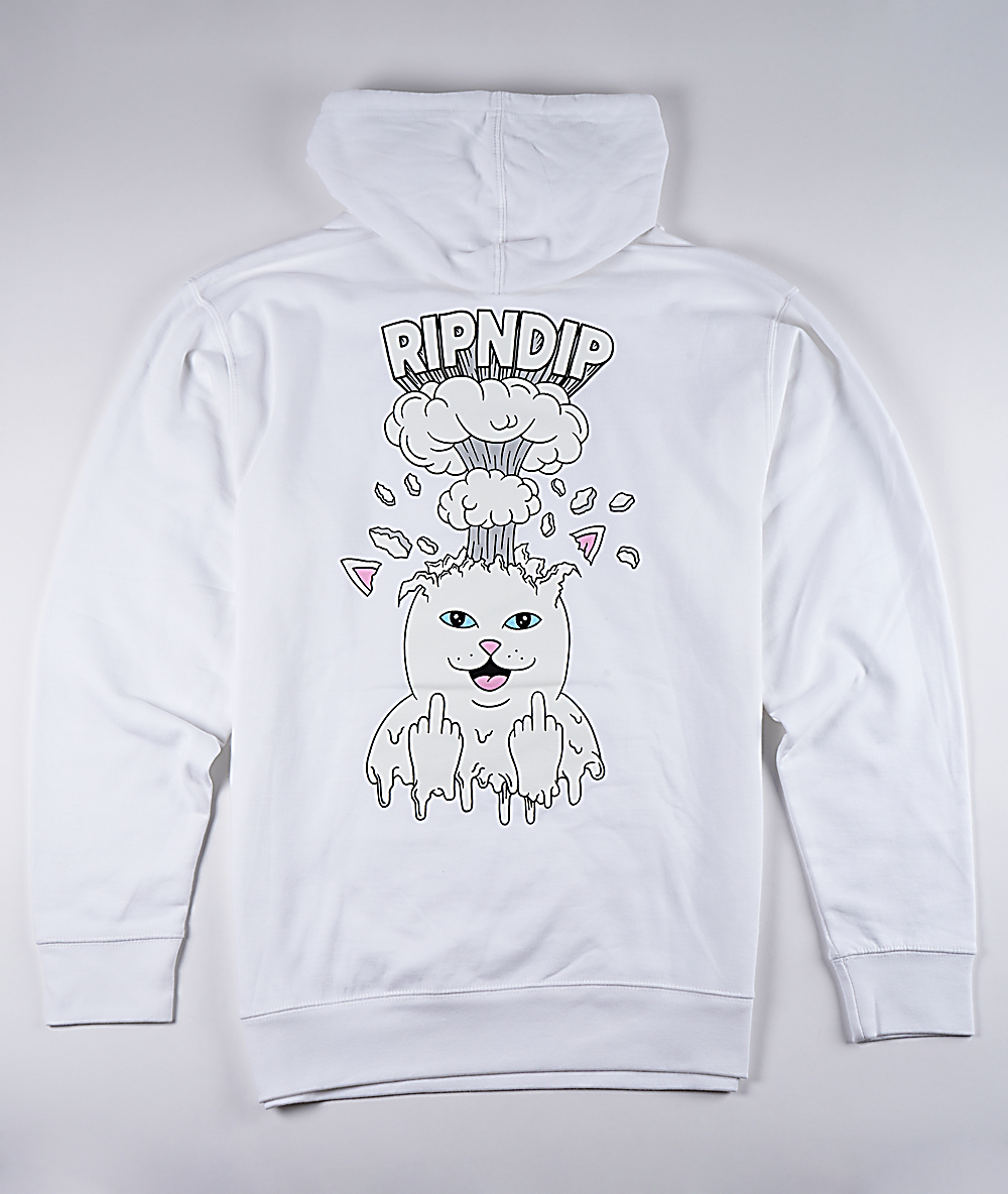 ripndip white hoodie