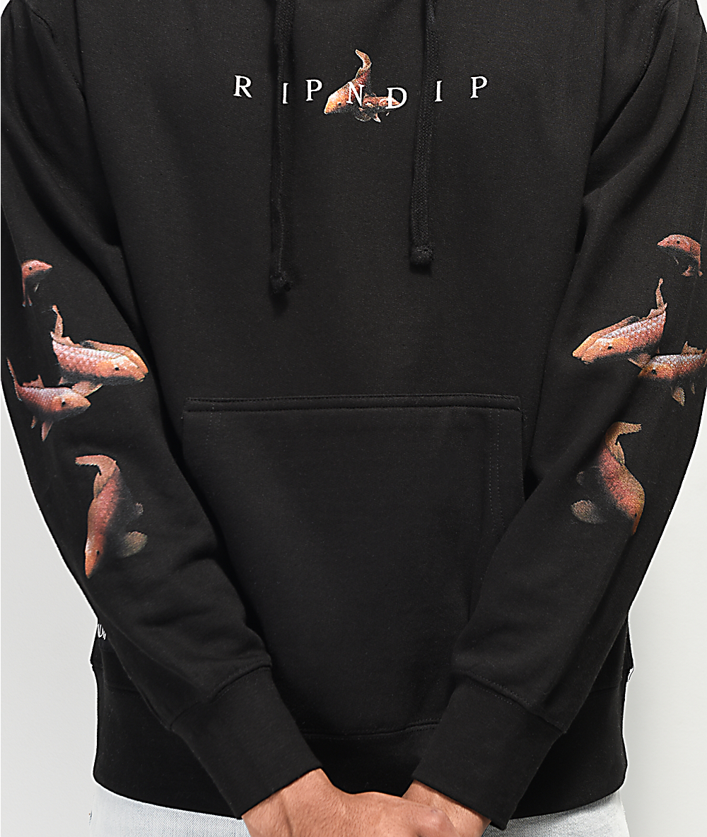 ripndip mother fish baby black hoodie