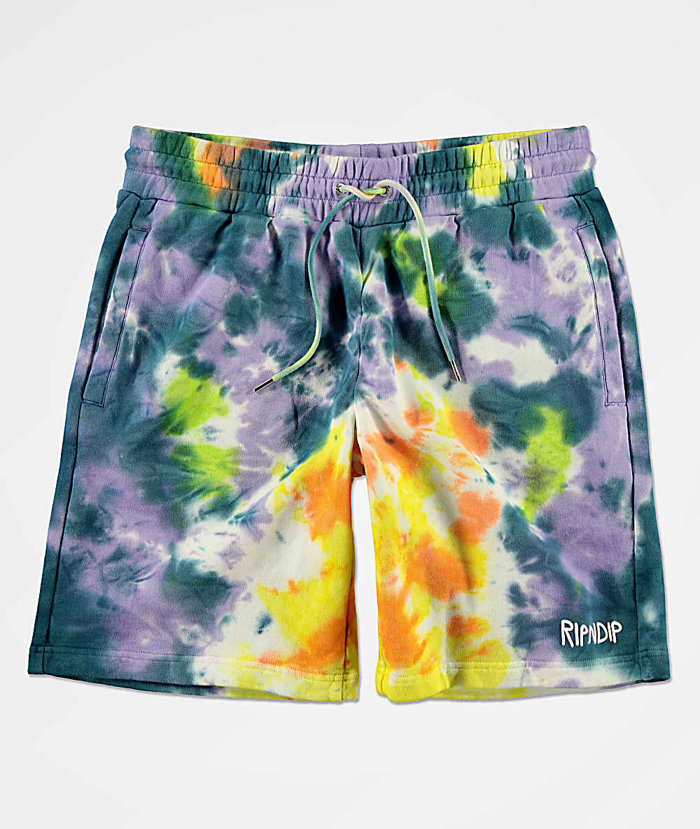 mens purple sweat shorts