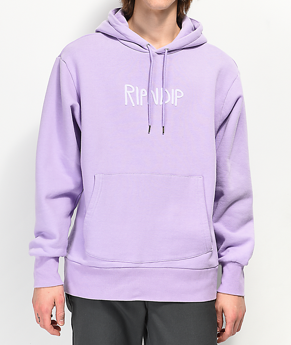 purple ripndip hoodie