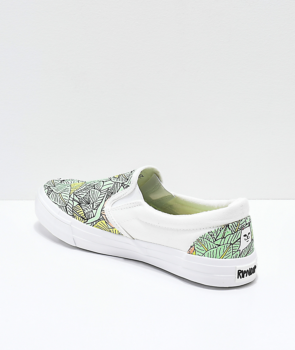 ripndip nermal leaf slip ons