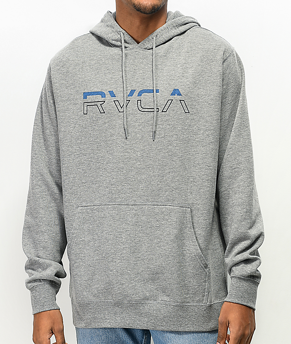 rvca hoodie grey