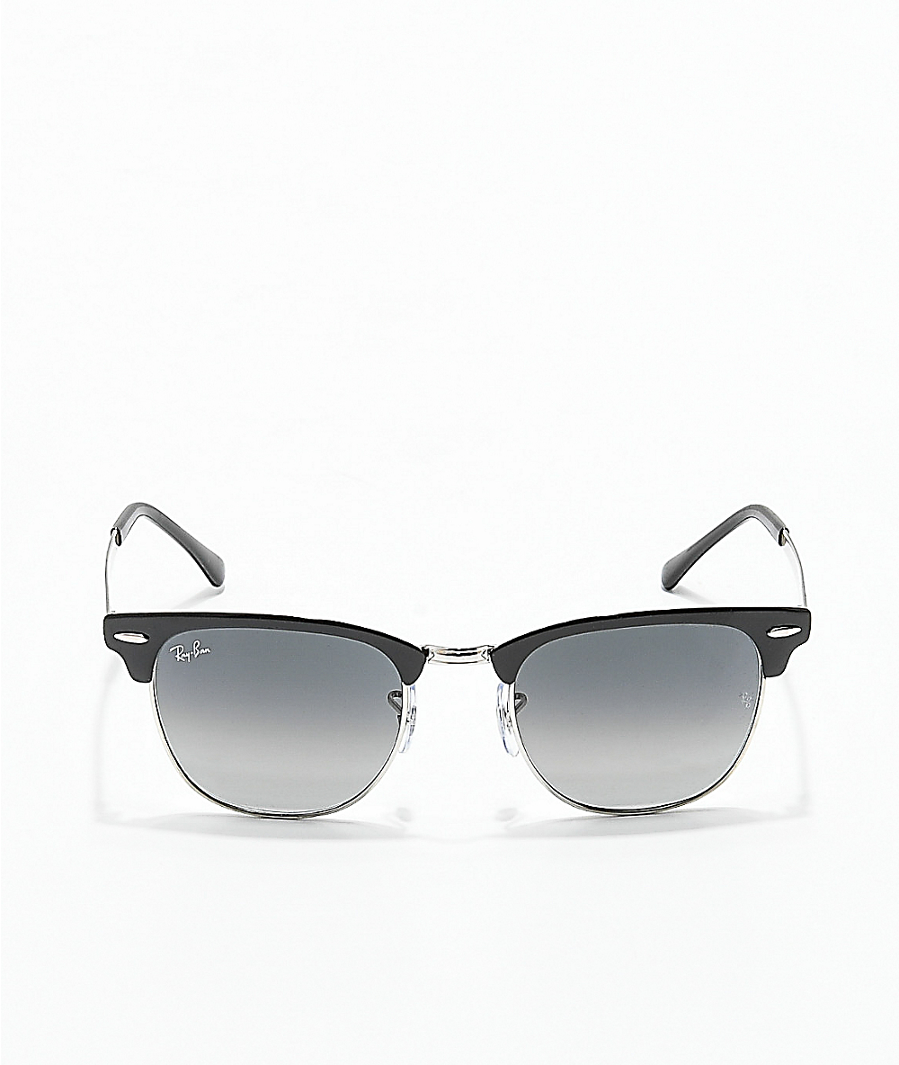 Ray Ban Clubmaster Silver Black Shop Clothing Shoes Online