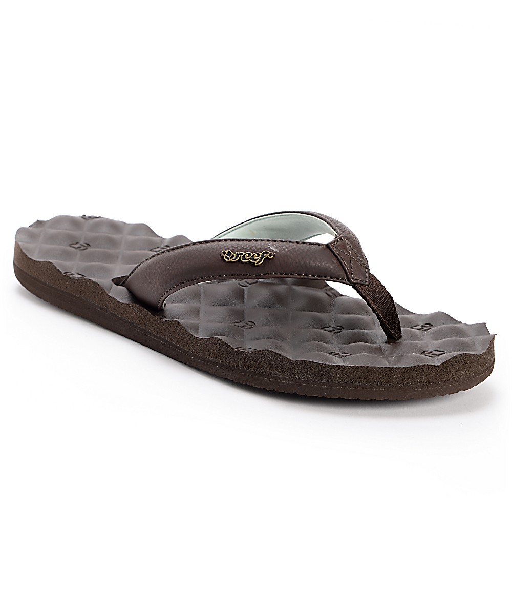 reef quilted flip flops