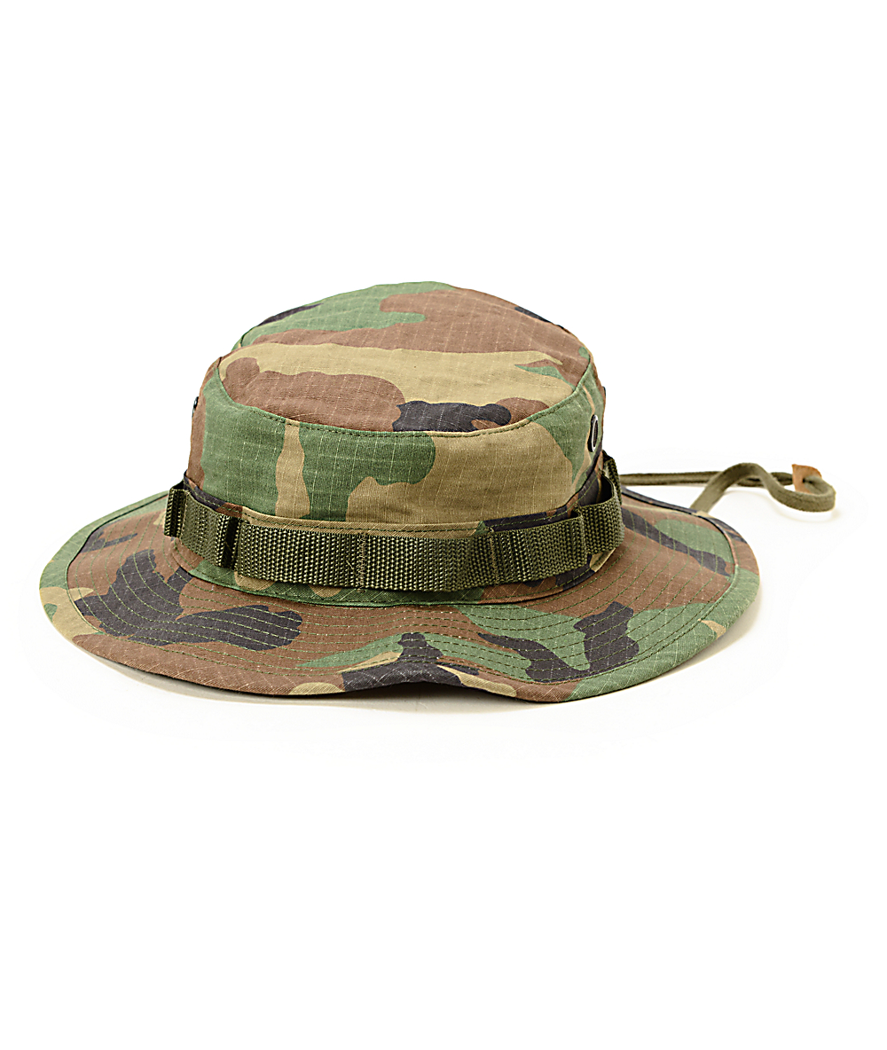 rothco boonie woodland camo bucket hat