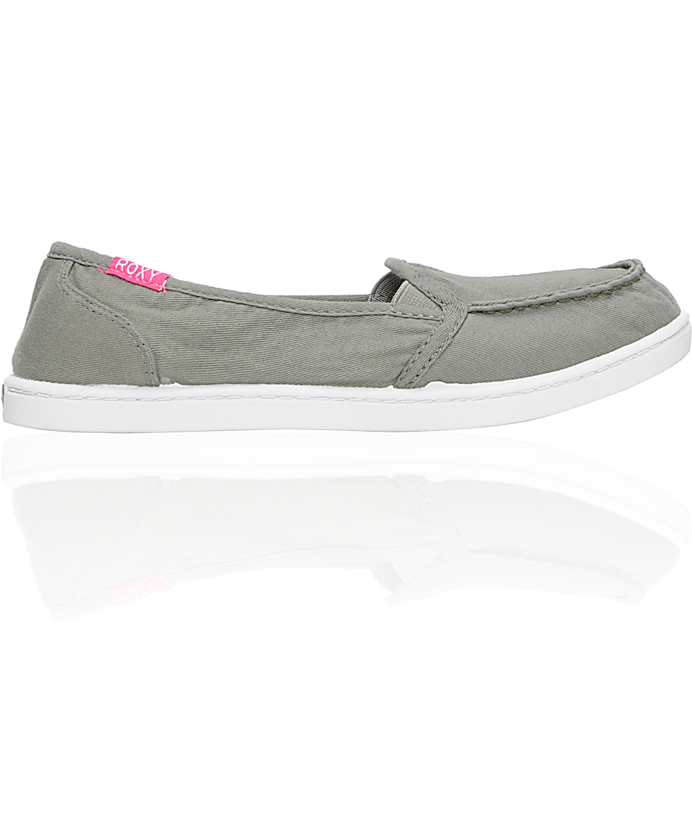 roxy canvas slip on shoes