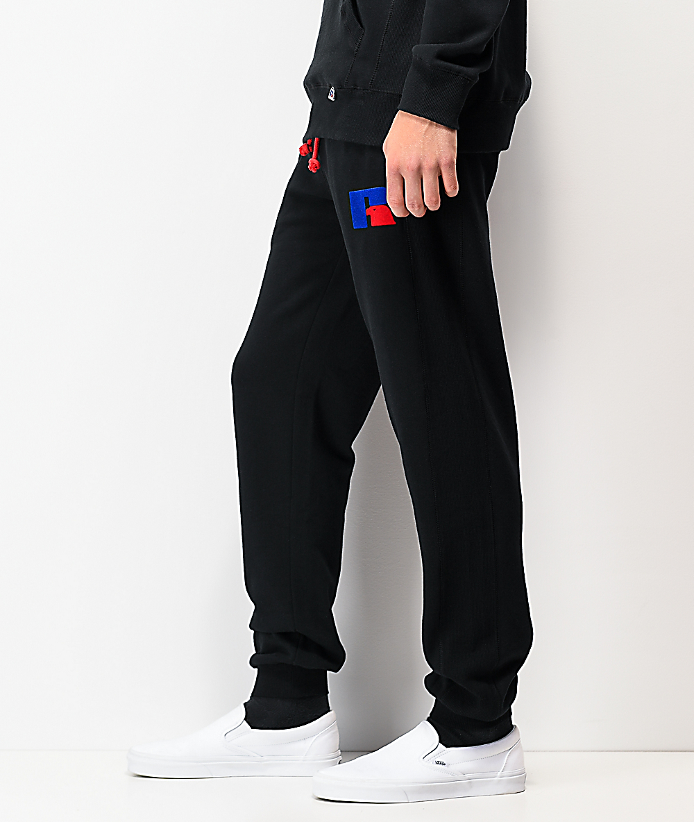 russell black sweatpants